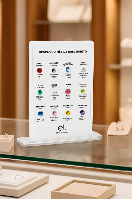 EXPOSITOR PEDRA DO MÊS