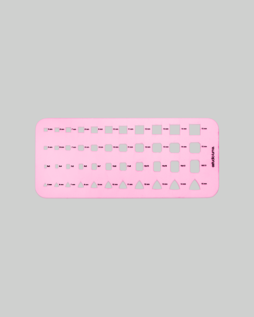 KIT GABARITOS ROSA 8 RÉGUAS
